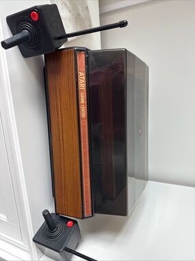 Atari Game Center Console with Joystick Controllers - Brown & Black